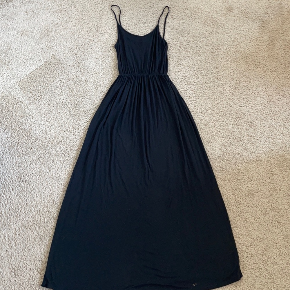 Black maxi dress